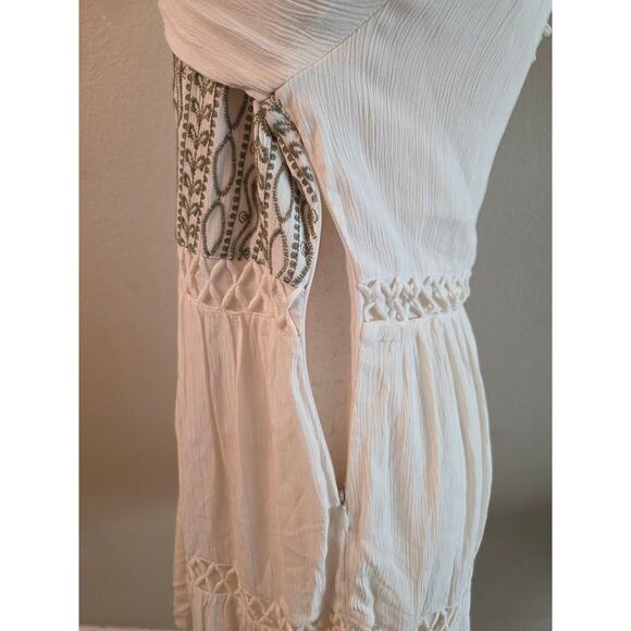 Shyanne Women's Embroidered Lace Peasant Dress Medium Western Cowgirl Festival - Picture 7 of 11